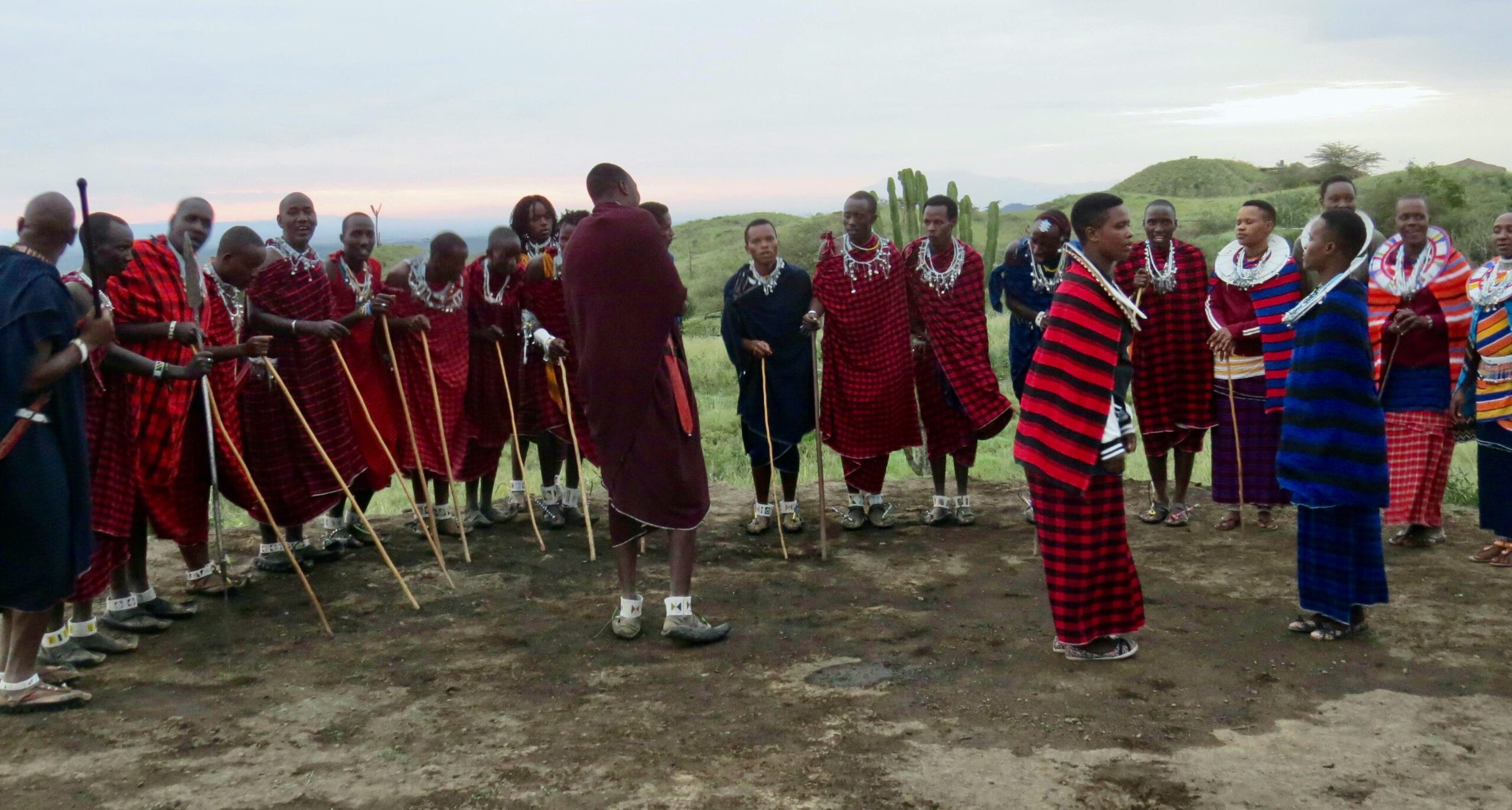 Maasai in West Kilimanjaro during a safari with Caracal Tours & Safaris in Tanzania