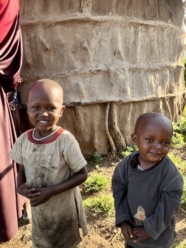 Maasai children in Monduli during a safari with Caracal Tours & Safaris in Tanzania