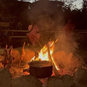 Maasai TV in Osiligilai Maasai Lodge in West Kilimanjaro with Caracal Tours and Safaris, Tanzania