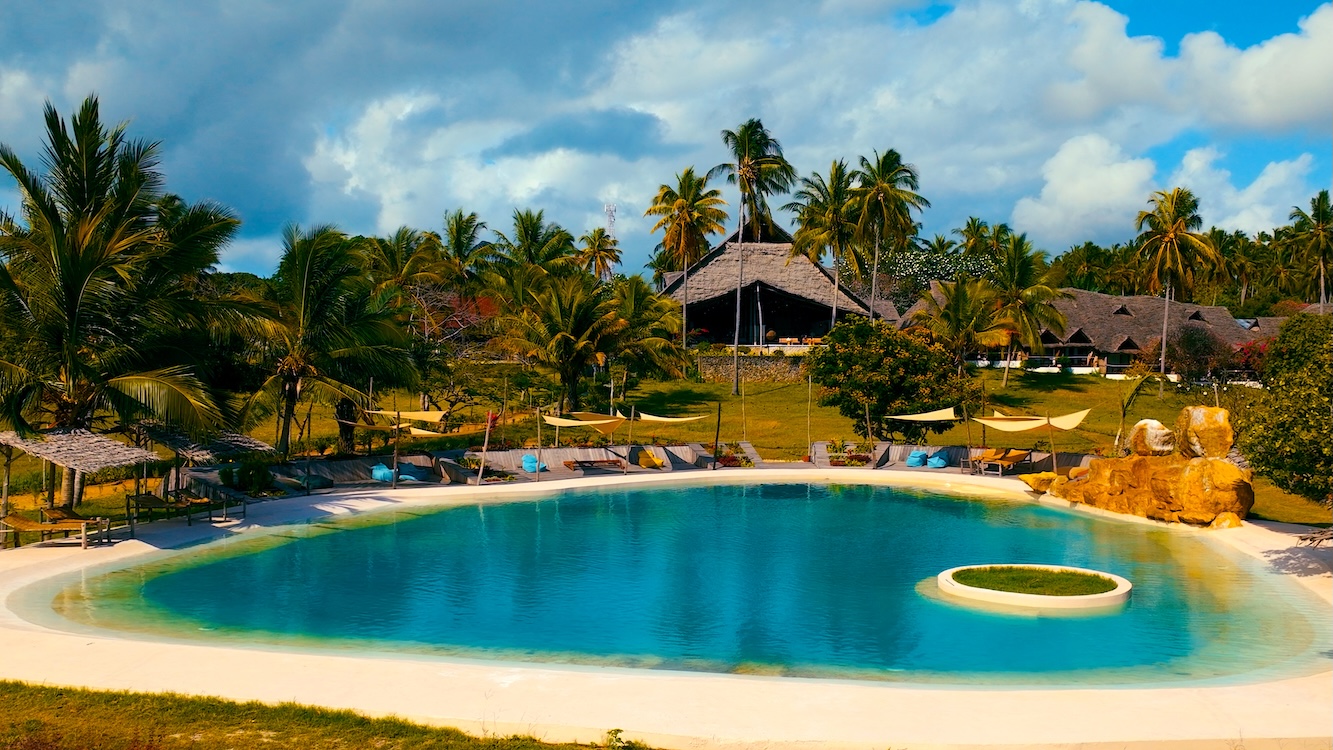 Swimmingpool at Basecamp Mafia Island with Caracal Tours & Safaris Tanzania