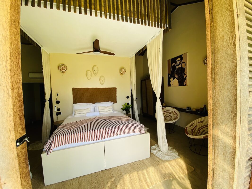 Room in Basecamp Mafia Island during a safari with Caracal Tours & Safaris Tanzania